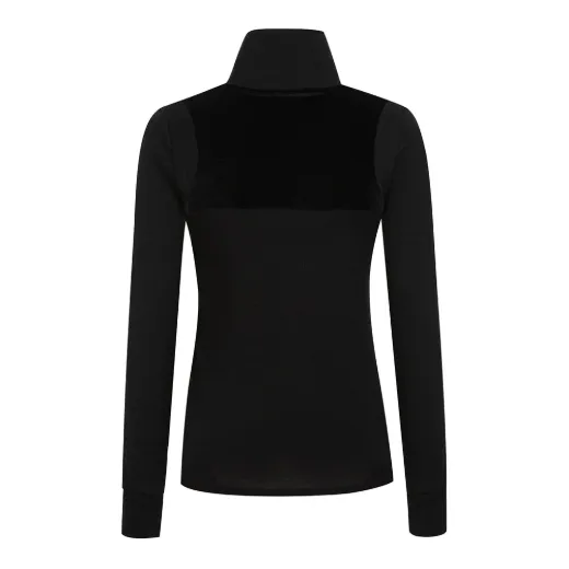 Bilde av WoolLand Sirdal woman top Sort